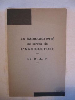 La radio activité au service de l'agriculture