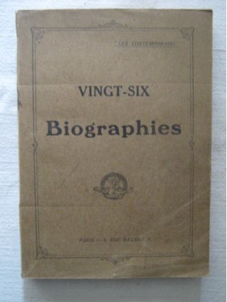 Vingt six biographies