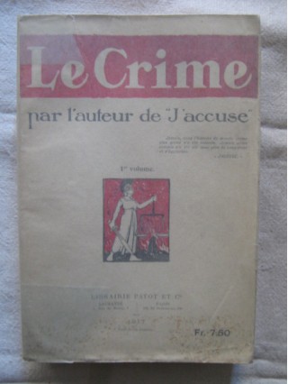 Le crime, par l'auteur de j'accuse