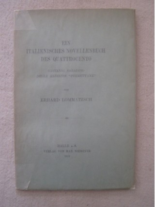 Ein italienisches novellenbuch des quattrocento, Giovanni Sabadino degli arientis porrettane