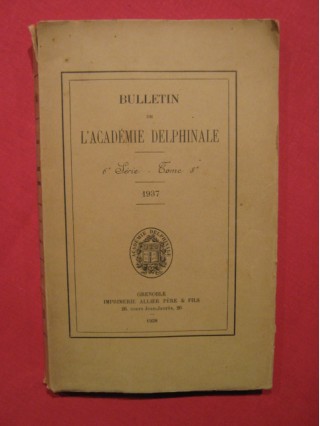 Bulletin de l'académie delphinale, 6e série tome 8, 1937