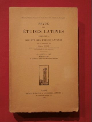 Revue des études latines