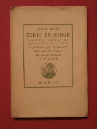 Ecrits en songe