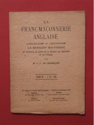 La franc maçonnerie anglaise