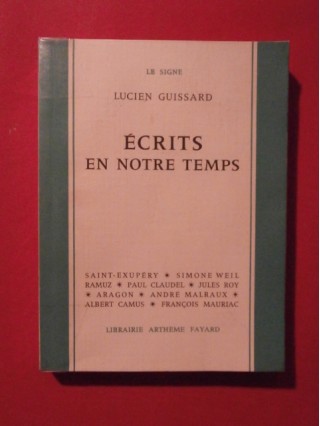 Ecrits en notre temps