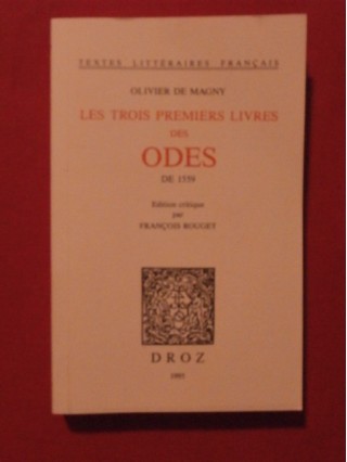 Les trois premiers livres des Odes de 1559