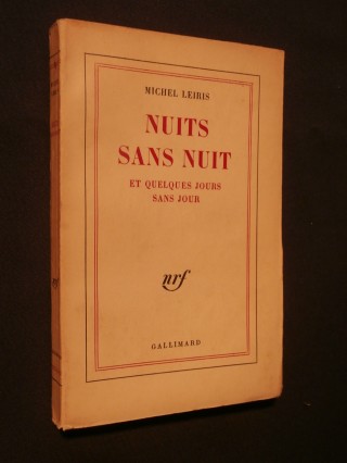 Nuits sans nuits et quelques jours sans jour