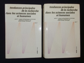 Tendances principales de la recherche dans les sciences sociales et humaines, 2 tomes