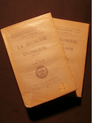 La jeunesse de Swinburne (1837-1867), 2 tomes