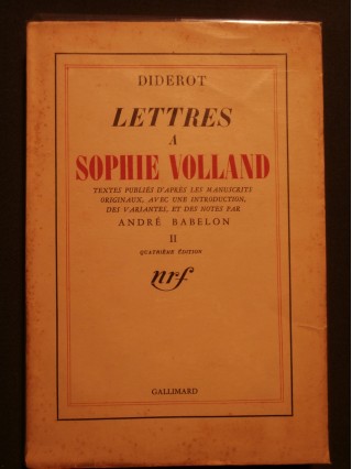 Lettres à Sophie Volland, tome 2