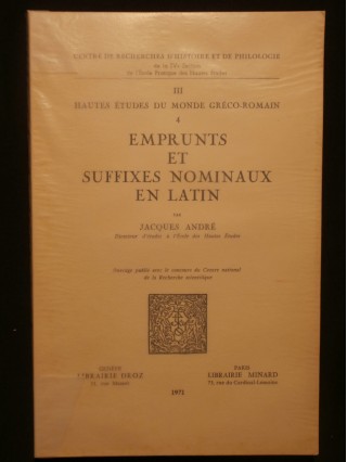 Emprunts et suffixes nominaux en latin