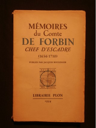 Mémoires du comte de Forbin, chef d'escadre (1656-1710)