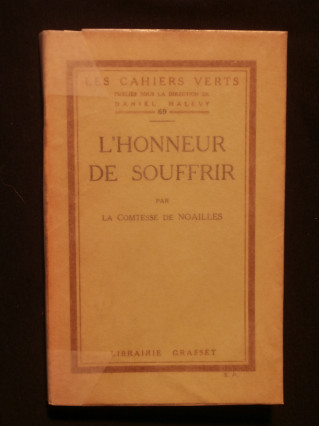 L'honneur de souffrir