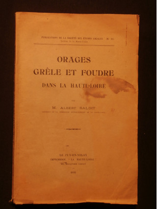 Orages, grêle et foudre dans la Haute Loire