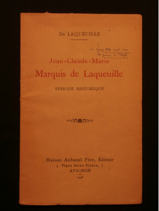 Jean Claude Marie, marquis de Laqueuille