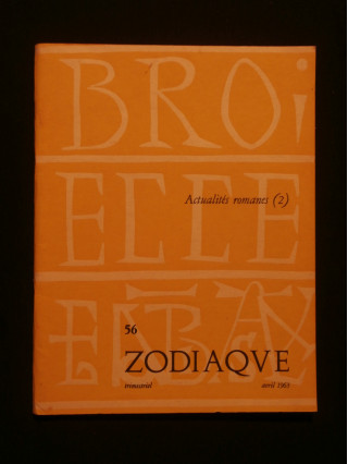 Revue Zodiaque n°55, actualités romanes 2