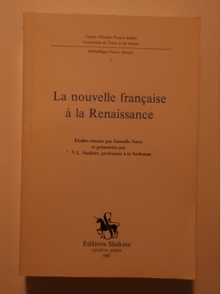 La nouvelle française à la Renaissance