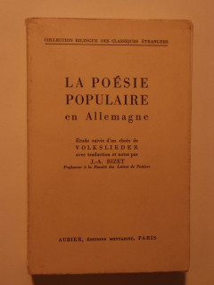 La poésie populaire en Allemagne