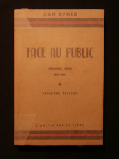 Face au public, première série (1901-1919)