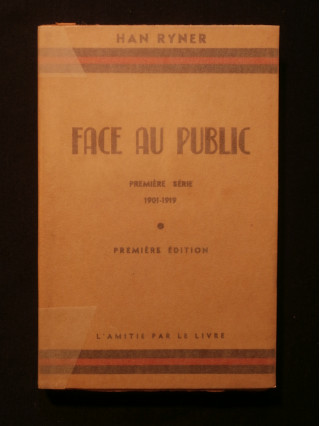 Face au public, première série (1901-1919)