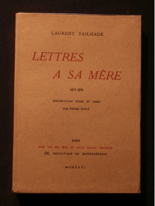 Lettres à sa mère (1874-1891)