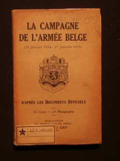 La campagne de l'armée belge