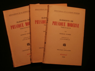 Elements de physique moderne théorique, 3 tomes