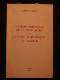 L'approfondissement de la sensualité dans l'oeuvre romanesque de Colette