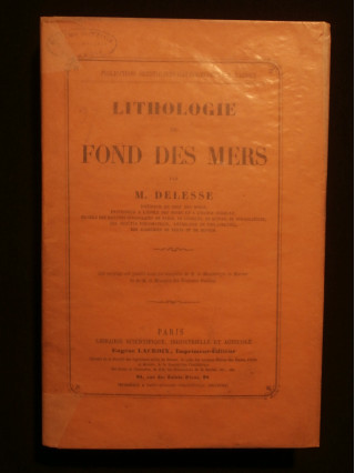 Lithologie du fond des mers de France et des mers principales du globe