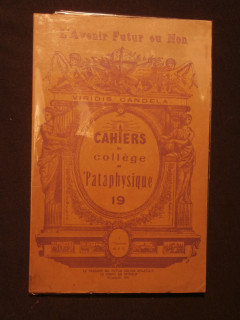 Cahiers du collège de pataphysique n°19