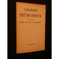 Mémoires, tome 3, clair de lune et taxi auto